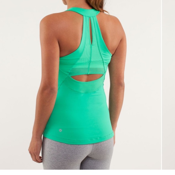 Lululemon Run: Make It Count Tank- Very Green / Fresh Teal- Size 2 - Picture 5 of 12
